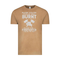 Vintage Camel playing with fire will get you burnt fireman firefighter fun Vintage Tee - linhVisuals