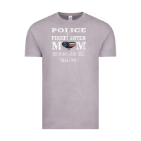 Vintage Zinc police & firefighter mom, i raised mine fireman mothers day Vintage Tee - linhVisuals