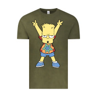 Vintage Olive groovy bart Vintage Tee - linhVisuals