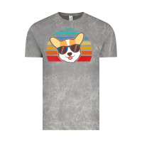 Cloud Rock cool corgi vintage 80s dog lover Vintage Tee - linhVisuals