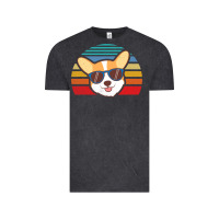 Vintage Black cool corgi vintage 80s dog lover Vintage Tee - linhVisuals
