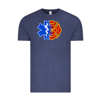 Vintage Denim emt firefighter ems fire first responder premium Vintage Tee - linhVisuals