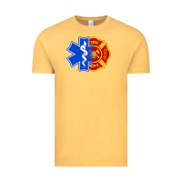 Vintage Mustard emt firefighter ems fire first responder premium Vintage Tee - linhVisuals