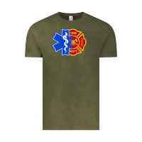 Vintage Olive emt firefighter ems fire first responder premium Vintage Tee - linhVisuals