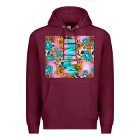 Burgundy western mini Premium Hoodie - RanaPortraitStore