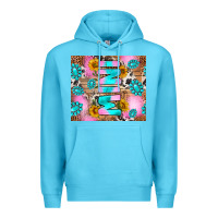 Ocean Blue western mini Premium Hoodie - RanaPortraitStore