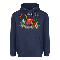 Navy hanging with my gnomies Heavyweight Hoodie - CowhideDigitalArt