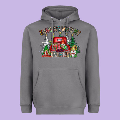 Hanging With My Gnomies Heavyweight Hoodie Designed By Cowhidedigitalart