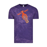Cloud Purple fat bike mountain biking Vintage Tee - linhVisuals