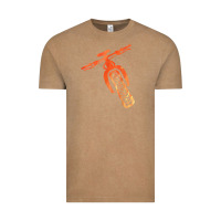 Vintage Coffee fat bike mountain biking Vintage Tee - linhVisuals