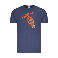 Vintage Denim fat bike mountain biking Vintage Tee - linhVisuals