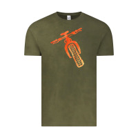 Vintage Olive fat bike mountain biking Vintage Tee - linhVisuals