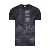 Cloud Black police in america correctional officer prayer Vintage Tee - linhVisuals