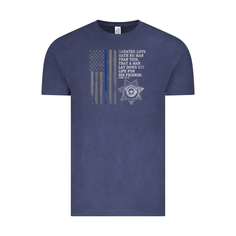 Police In America Correctional Officer Prayer Vintage Tee by linhVisuals | Teevron