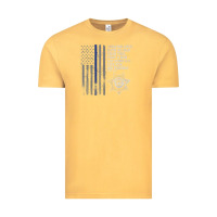 Vintage Mustard police in america correctional officer prayer Vintage Tee - linhVisuals