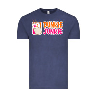 Vintage Denim donut coffee lover dunkie junkie Vintage Tee - linhVisuals