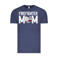 Vintage Denim female firefighter mom thin red line flag firefighting premium Vintage Tee - linhVisuals
