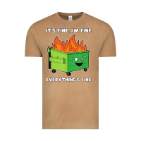 Vintage Camel dumpster fire its fine im fine Vintage Tee - linhVisuals