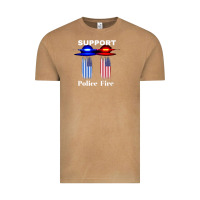 Vintage Camel support our police & fire departments   1st responders premium Vintage Tee - linhVisuals