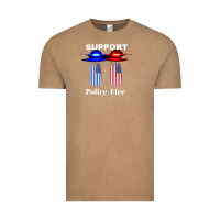 Vintage Coffee support our police & fire departments   1st responders premium Vintage Tee - linhVisuals