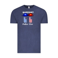 Support Our Police & Fire Departments   1st Responders Premium Vintage Tee | Teevron