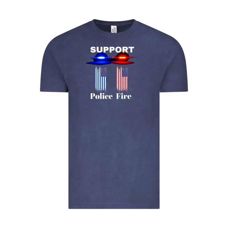 Support Our Police & Fire Departments   1st Responders Premium Vintage Tee by linhVisuals | Teevron