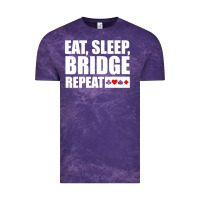 Cloud Purple funny bridge card game lover bridge Vintage Tee - linhVisuals