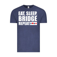 Vintage Denim funny bridge card game lover bridge Vintage Tee - linhVisuals