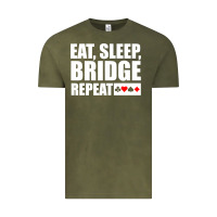 Vintage Olive funny bridge card game lover bridge Vintage Tee - linhVisuals