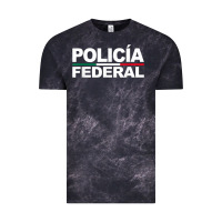 Cloud Black mexico policia federal mexican police law enforcement Vintage Tee - linhVisuals