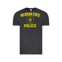 Vintage Black michigan state police Vintage Tee - linhVisuals