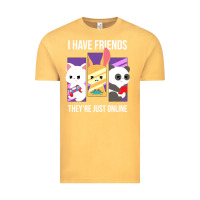 Vintage Mustard i have friends they are just online Vintage Tee - linhVisuals