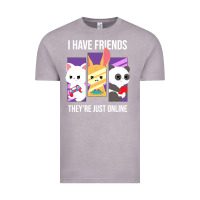 Vintage Zinc i have friends they are just online Vintage Tee - linhVisuals