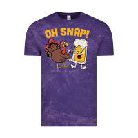 Cloud Purple oh snap thanksgiving cute turkey day Vintage Tee - linhVisuals