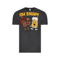 Vintage Black oh snap thanksgiving cute turkey day Vintage Tee - linhVisuals