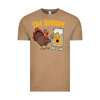 Vintage Coffee oh snap thanksgiving cute turkey day Vintage Tee - linhVisuals
