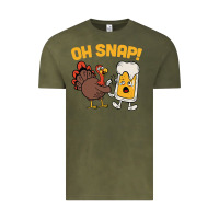 Vintage Olive oh snap thanksgiving cute turkey day Vintage Tee - linhVisuals