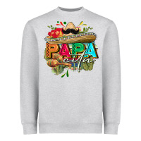 Heather Grey Papacita Heavyweight Sweatshirt - FaDigitalArtStudio