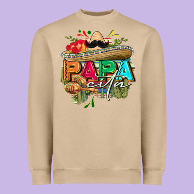 Papacita Heavyweight Sweatshirt Designed By Fadigitalartstudio