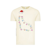 Vintage Arctic santa giraffe christmas color led Vintage Tee - linhVisuals