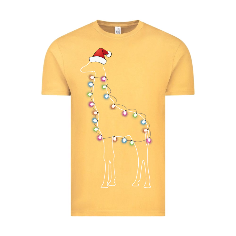 Santa Giraffe Christmas Color Led Vintage Tee by linhVisuals | Teevron