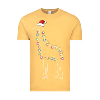 Vintage Mustard santa giraffe christmas color led Vintage Tee - linhVisuals