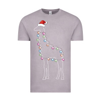 Vintage Zinc santa giraffe christmas color led Vintage Tee - linhVisuals