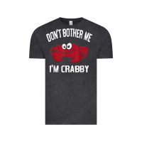 Vintage Black don't bother me i'm crabby Vintage Tee - linhVisuals
