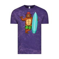 Cloud Purple surfing premium Vintage Tee - linhVisuals