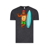 Vintage Black surfing premium Vintage Tee - linhVisuals