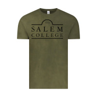 Vintage Olive Salem College Vintage Tee - linhVisuals