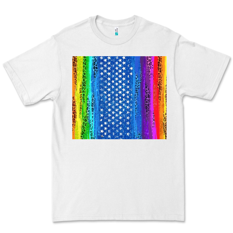 Lgbtq+ Pride American Flag Tumbler Premium Tee by BundleAndBundleShop | Teevron