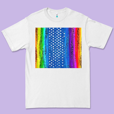 Lgbtq+ Pride American Flag Tumbler Premium Tee Designed By Bundleandbundleshop