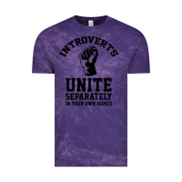 Cloud Purple introverts unite Vintage Tee - linhVisuals